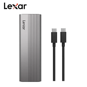 Casing Hard Disk Seluler Lexar E300 M. 2 SSD Asli USB 3.2 Gen 2 Tipe C 10Gbps untuk Kunci M SSD NVMe M. 2/Kunci B+M 10 ssd thunderbolt penjualan terbaik - №