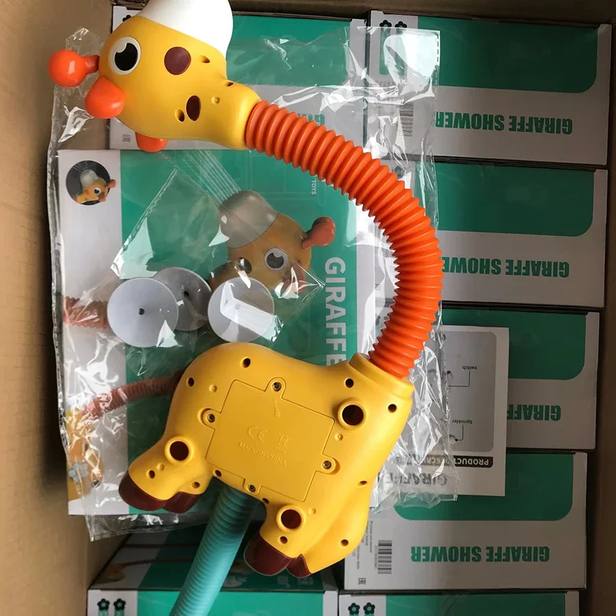 ยีราฟไฟฟ้าสเปรย์น้ํา Squirt Sprinkler เด็กของเล่นอ่างอาบน้ําฝักบัวสระว่ายน้ําห้องน้ําสําหรับเด็กวัยหัดเดินของขวัญ