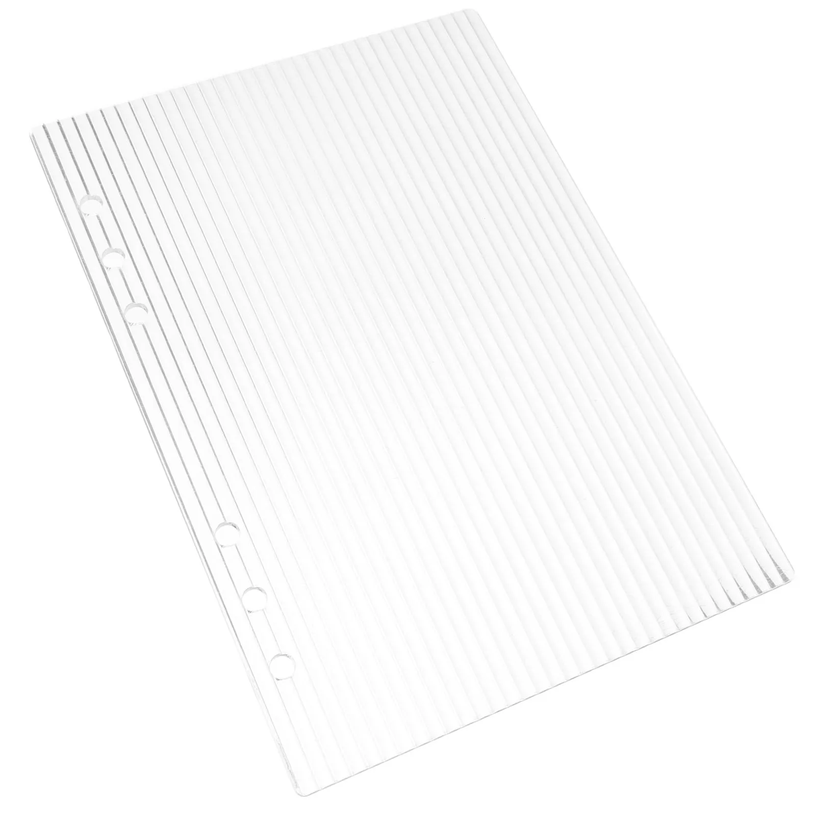 

Binder Cover A5 Acrylic Transparent Shell Detachable Journal Notebook Organizer Travel Planner School Budget Wrap
