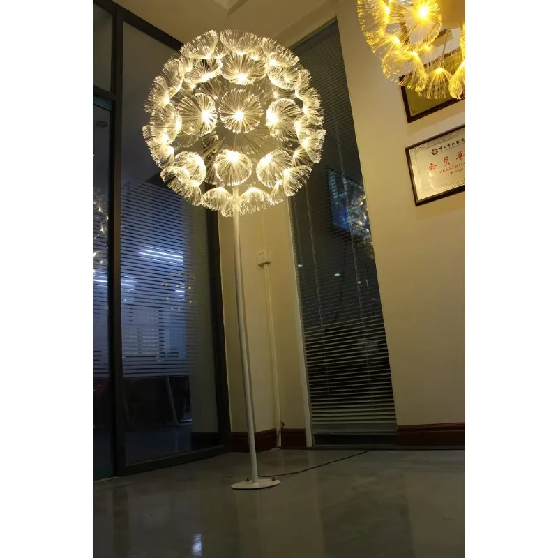 زينة عيد الميلاد Led من الألياف الضوئية زهرة الهندباء لعرض إضاءة بلازا للحديقة الخارجية #3