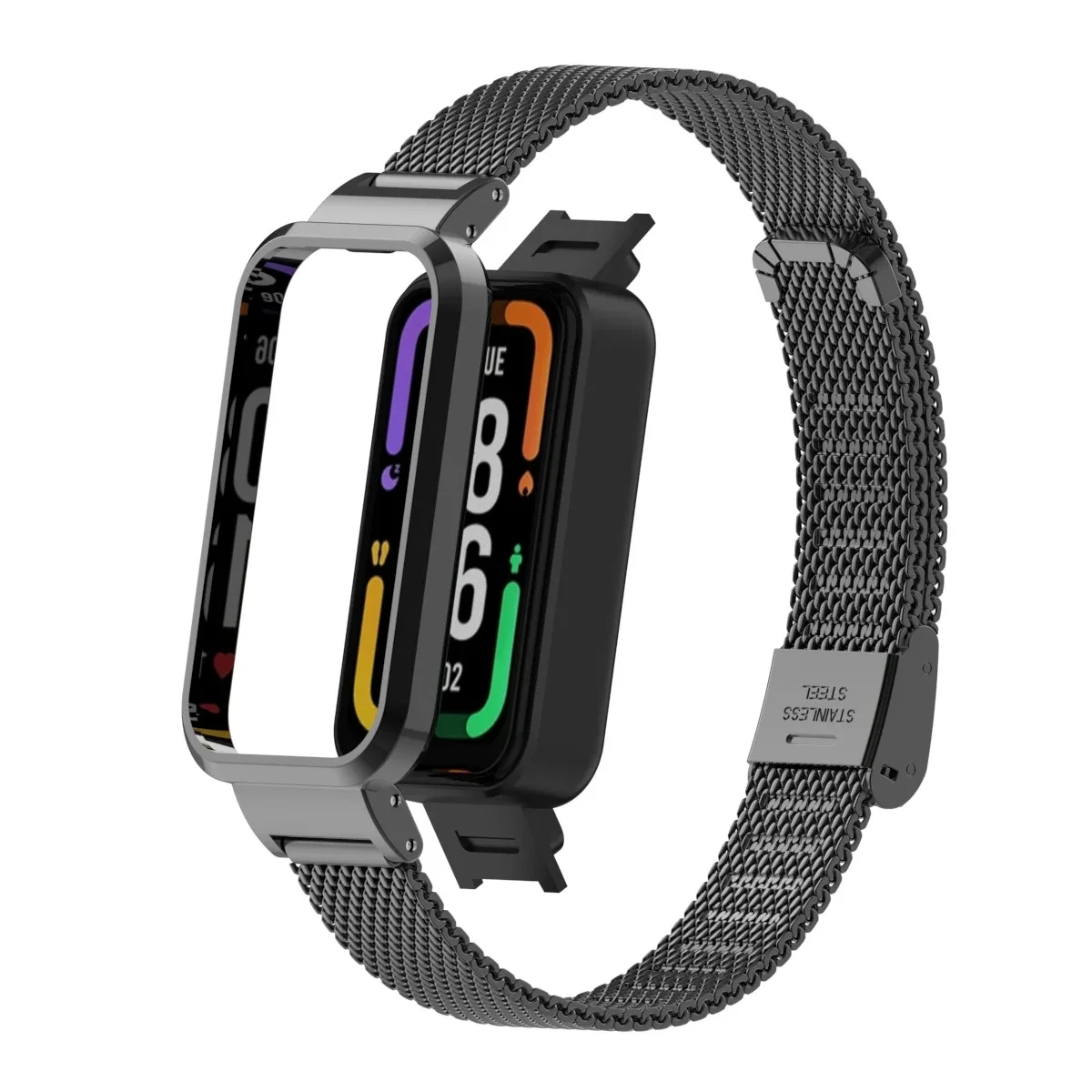Защитный чехол для Redmi Smart Band Pro, ремешок для часов Redmi Band Pro, металлические браслеты для redmi band pro, защитный чехол
