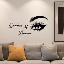 Eyes Wall Decal Lashes and Brows Home Bedroom Wall Decoration Art Mural Vinyl Stickers #52
