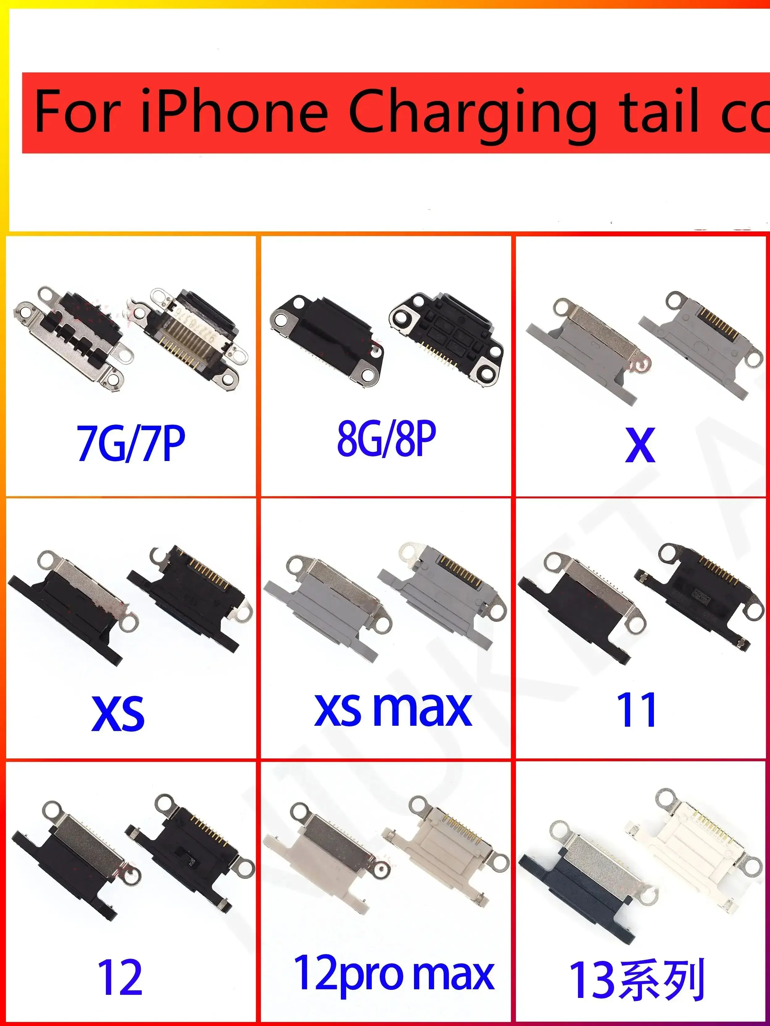 Złącze ładowania Mini USB Jack do iPhone'a 7 X XS 11 Pro 11Pro max 12 13 mini 12/13 14 Pro max 14Plus — zdjęcie 2