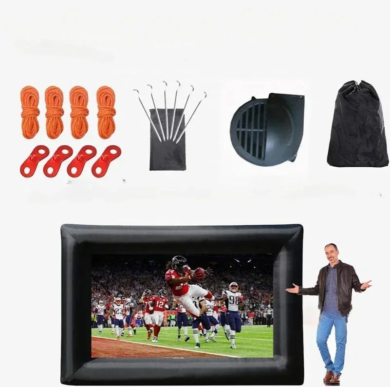 سعر الجملة ستارة هوائية محمولة للحفلات عرض هوائي موبيل شاشة سينما خارجية قابلة للنفخ في الهواء الطلق mo
