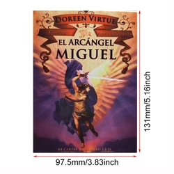 original size High quality Rugged Spanish  Deck  Archangel Michael Oracle Cards: A 44-Card Deck and PDF Guidebook