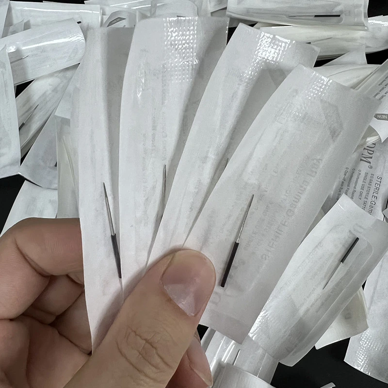 10PCs/ Pack 0.25mm 0.3mm Round 3/5 Spread Tight Needle Cartridge for Eyebrow Shading Tattoo Professional Permanent Makeup Microb - view 4