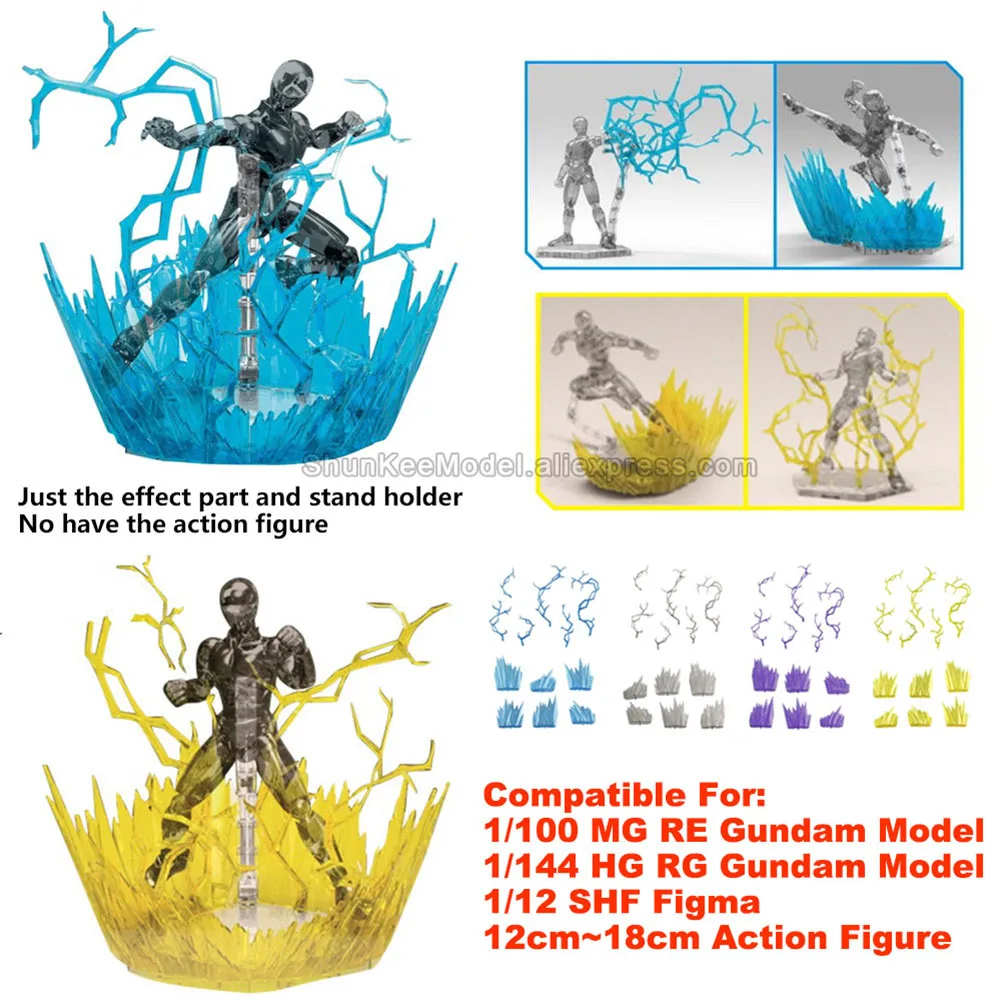 Lightning Thunder Power Impact Energy Effect For 1/144 RG HG 1/100 MG RE Model 1/12 3.75