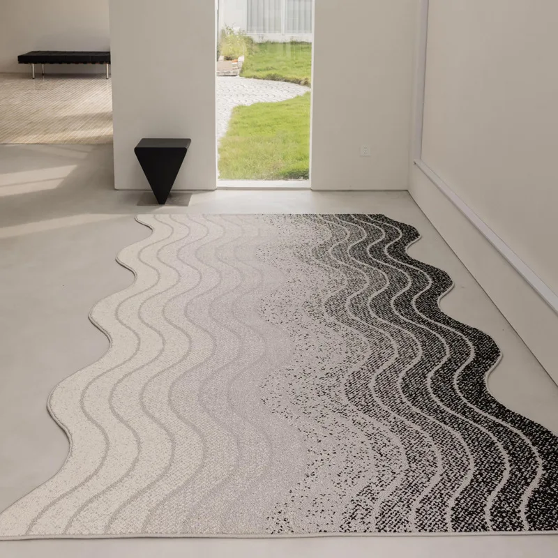 Carpet living room 2025 new diatom silk cream wind waterproof leave-in washable advanced sense large area full floor mat