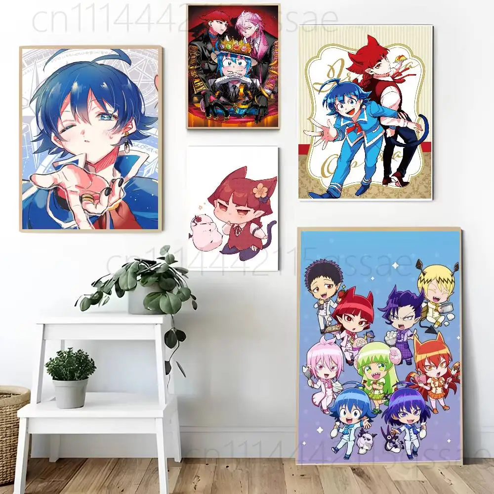 W-Welcome to Demon School Iruma-kun Poster Prints For Bedroom Living Room Canvas Painting Wall Art Home Decor