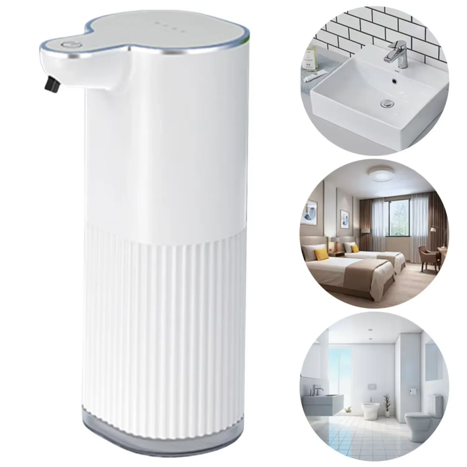 

USB 충전식 전기 비누 디펜서, 접시 비누 디펜서, 주방 욕실용 디펜서, 4 단계 조절 가능