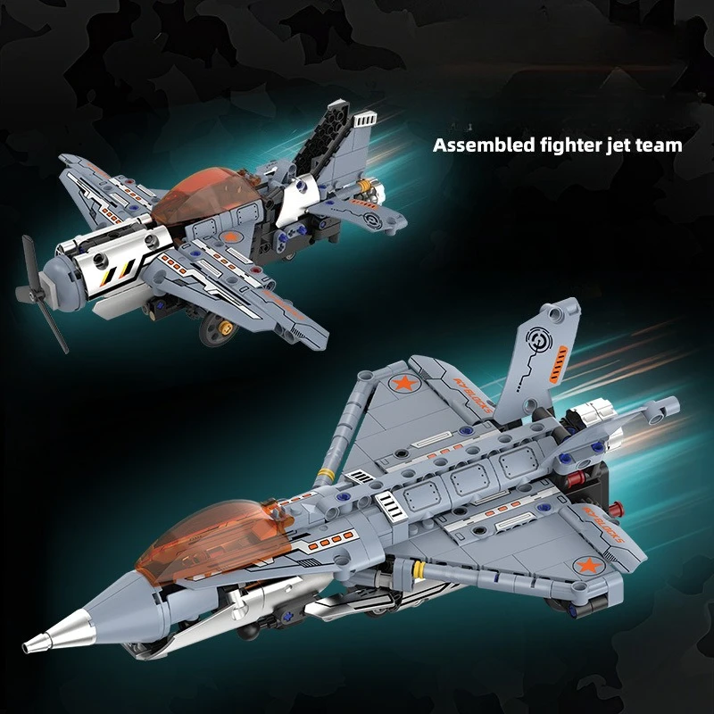 

New 5-in-1 Remote-Controlled Programmable Transformable Robot Building Blocks Assembly Combat Aircraft Puzzle Toys Bricks Gifts