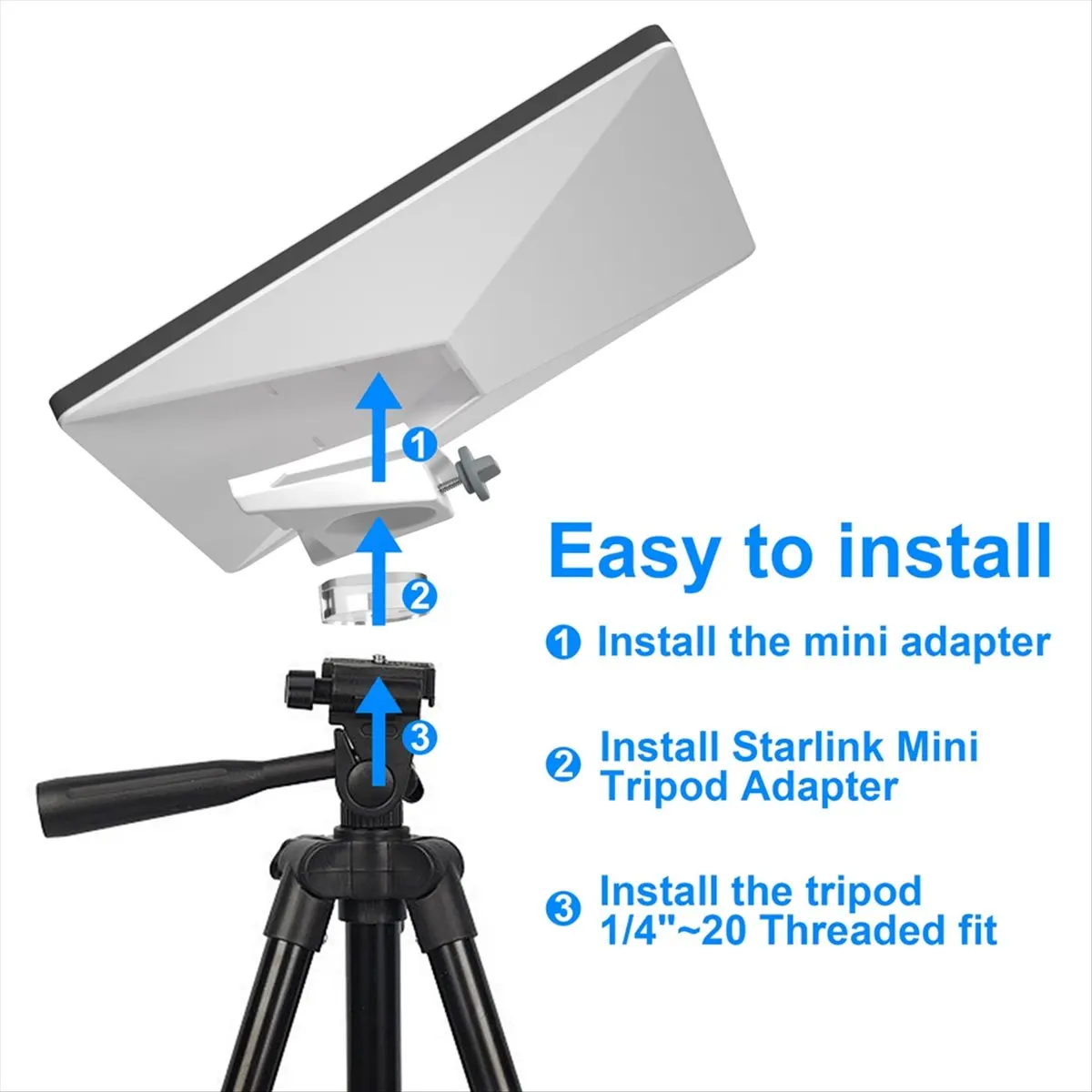 NNnew Tripod Adapter for Starlink Mini Tripod Mount Adapter for Starlink Mini for Most Tripod or Other Bracket Fixing