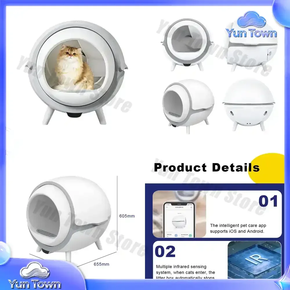 Quality Wholesale Whisper-Quiet Motor Semi Automatic Quick Cleaning Cat Litter Box