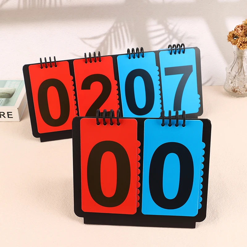 Sports Scoreboard Manual Score Flip Cards Score Counter For Baseball Coaches Tennis Ball Basketball Football Volleyball Sports - view 3