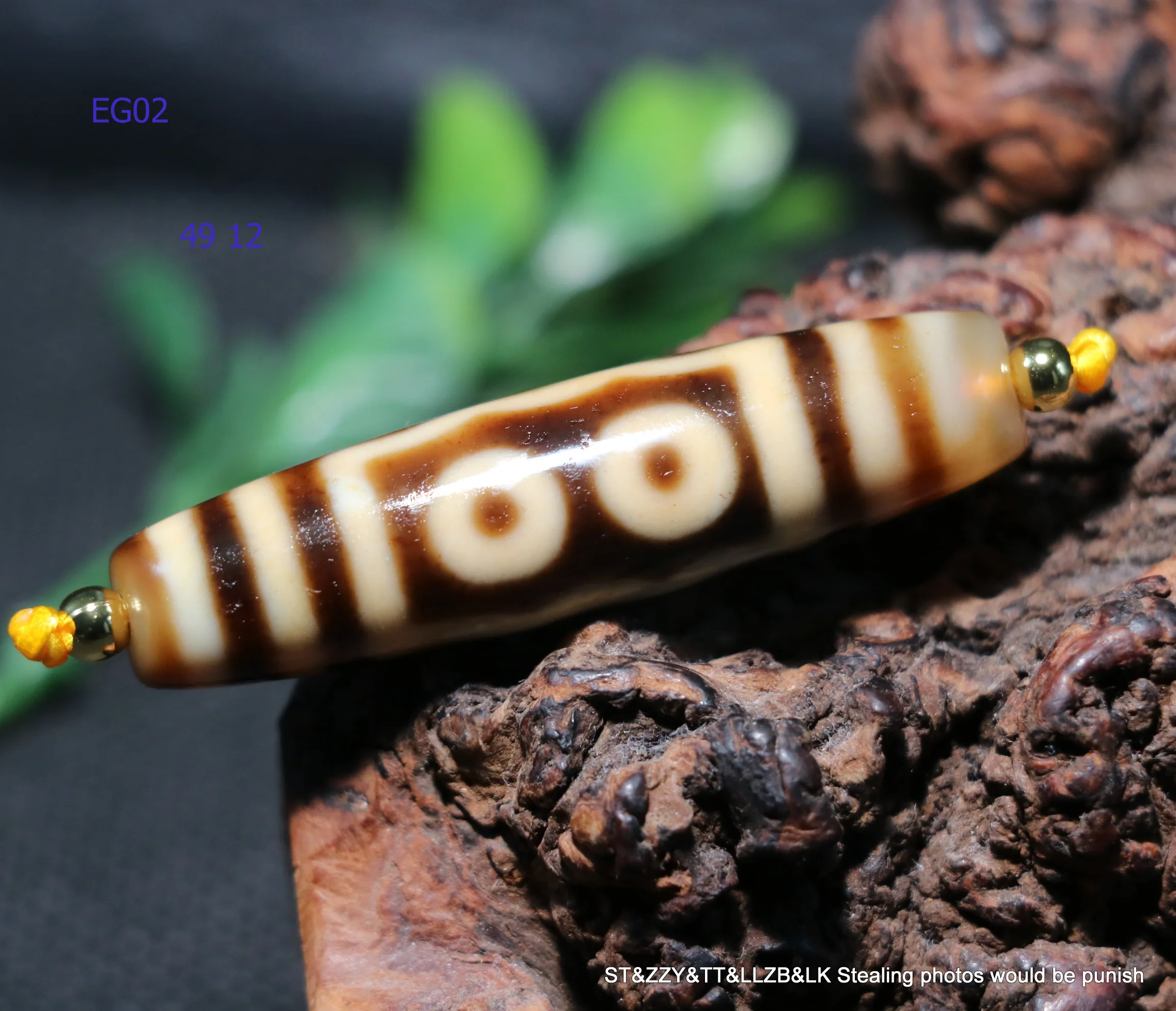 

Energy Magic Tibetan Top Old Agate Ivory Color 5 Eyed of Wealthy Symbol dZi Bead Totem Amulet TIMESTOWN Talisman UPG0726A32