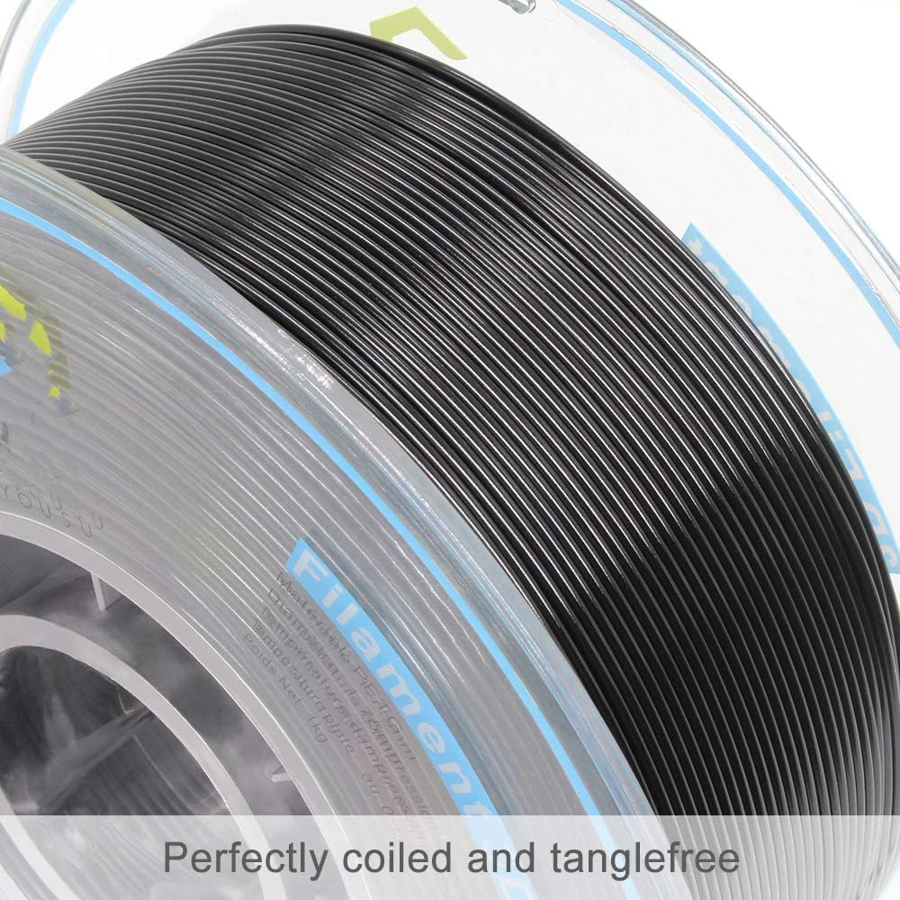 PETG Black,gray,transparent,skin color,white,pink,3D Printer Filament 1.75mm 250g,High Strength,Excellent Layer Adhesion