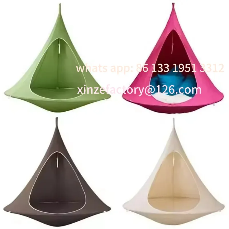 

Customizable Hanging Tent Leisure Suspension Double Butterfly Hammock Outdoor Sofa Tent Camping Shade Tent Swing Chair Hammock