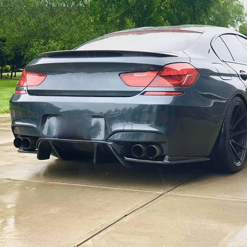 Carbon fiber V rear lip modified rear bumper spoiler rear shovel