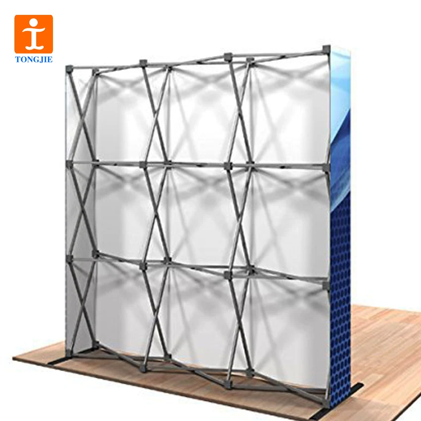 Straight 8-Feet Pop up Display Trade Show, Exhibit Backdrop Booth,Portable Display Banner Includes Carrying Bag