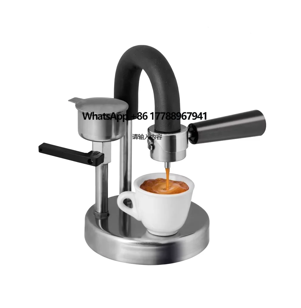 

Italian Kamira Stainless Steel Moka Pot Motorized Coffee Maker for Outdoor Cooking for Home & Office Reflux Still Type