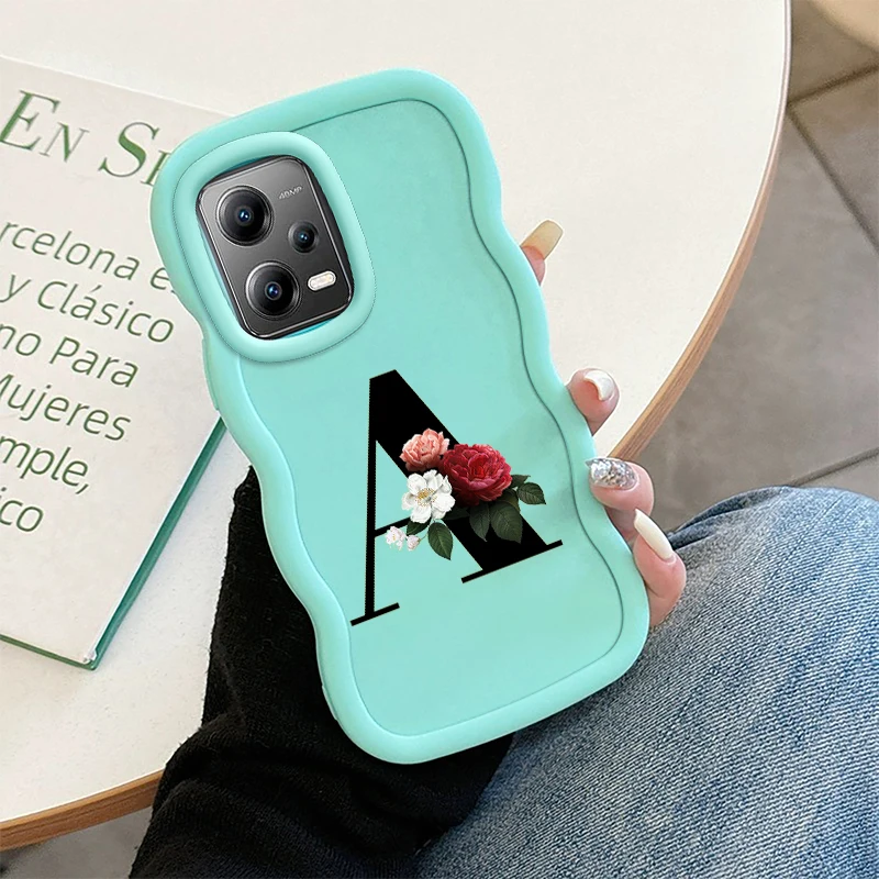رسالة موضة موجة جراب هاتف ل Xiaomi 14T POCO C50 C51 C55 C65 X3 X5 X6 X7 M6 Pro لينة واقية معكرون غطاء
