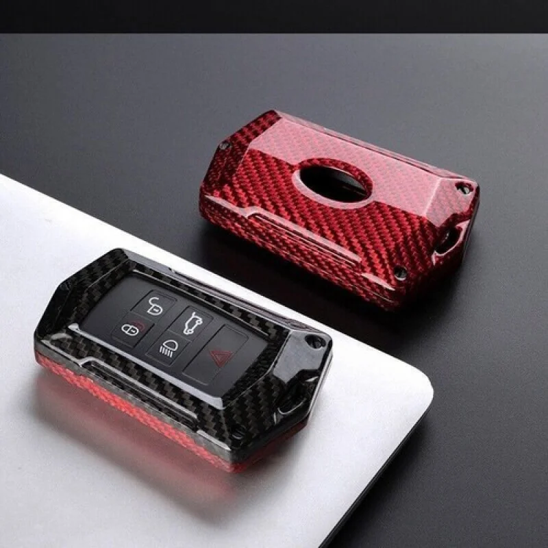 

Чехол для ключей из углеродного волокна A + для Land Rover LR4 Evoque для Jaguar XE XJ