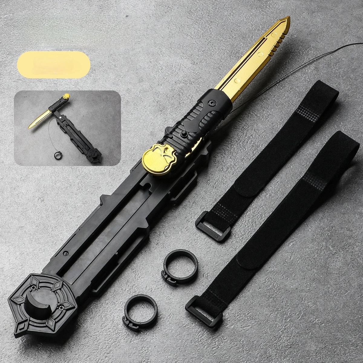 Assassin's Sleeve Schwert mit Einziehbarer Drehbarer Klinge Kinderspielzeug Interaktives Cosplay-Requisit Spielzeug Geburtstagsgeschenk – Detail 10