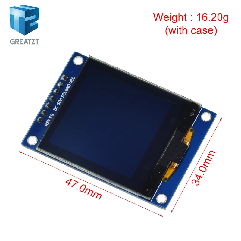 GREATZT ALL NEW 1.5 Inch 128x128 OLED Shield Screen Module High quality Product For Raspberry Pi For STM32 For Arduino
