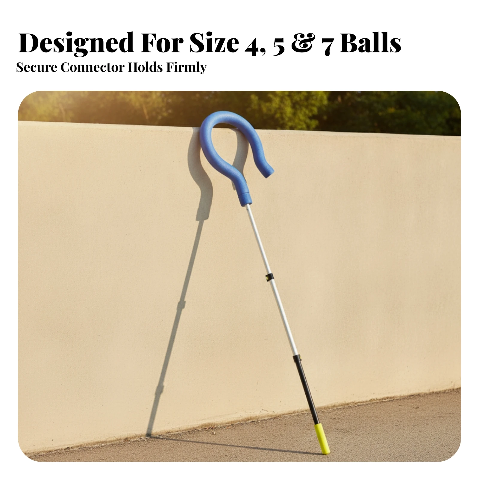 Volleyball Spike Training Aid with Telescopic Rod Easy to Use Volleyball Spike Training Aid with Hook Versatile Lightweight
