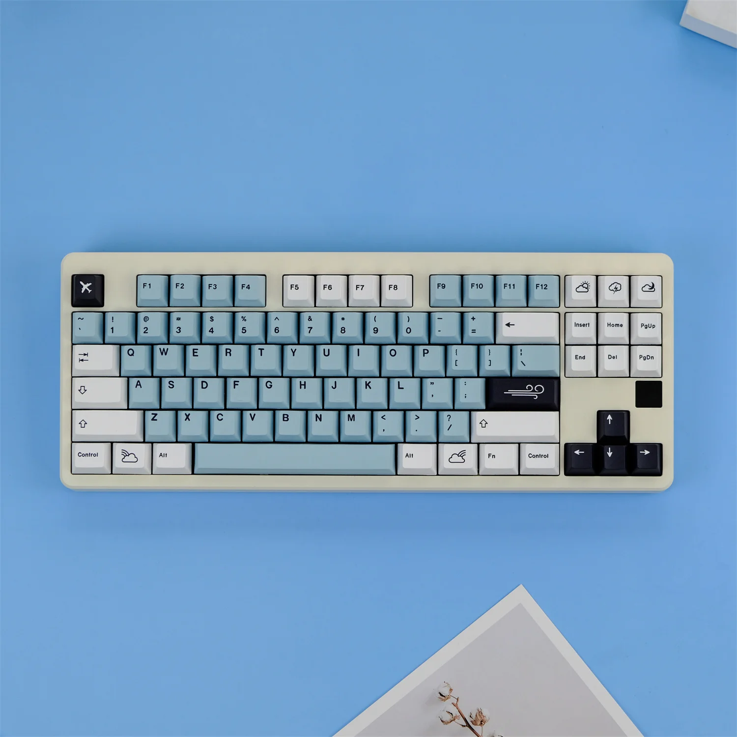 1 Set GMK Floating Cloud Keycaps PBT Dye Sublimation Key Caps Cherry Profile Keycap For Keychron Q1 Q2 K2 Anne GH60 GK64 Poker