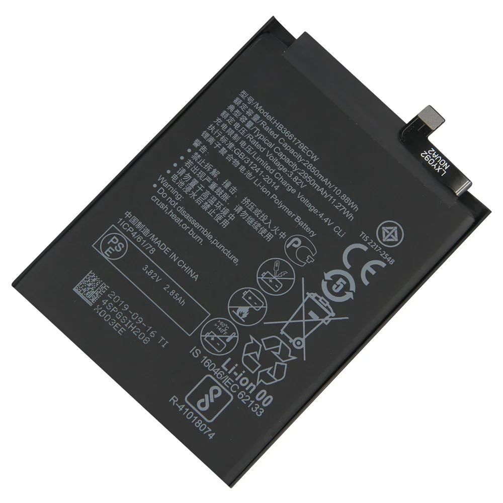 화웨이 Nova2 노바 2 CAZ-TL00 CAZ-AL10 용 2950mAh 새 교체 배터리 HB366179ECW