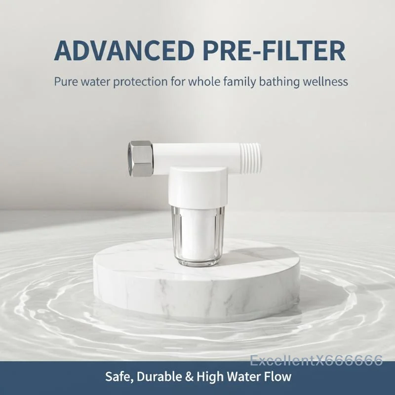 1/10Pcs Universal Shower Pre Water Filter Efficient Impurity Removal For Bathroom Sink Use Protect Family Health