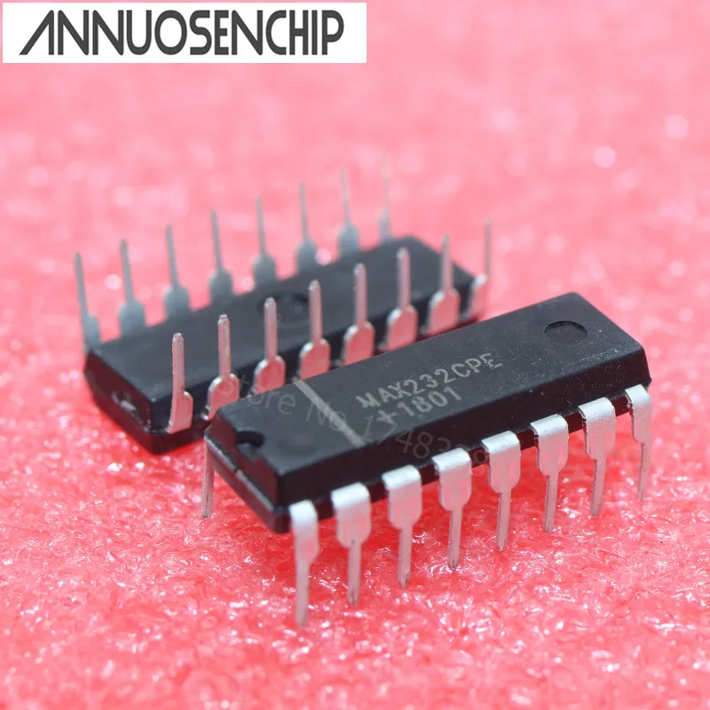 5pcs IC MAX232CPE MAX232 2DVR/2RCVR RS232 5V 16-DIP NEW MAX232EPE
