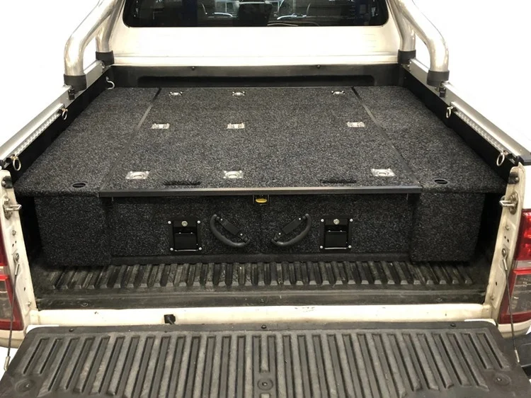 Factory OEM Sliding Black Storage Drawer System for Pickup SUV Truck Bed Storage System Box