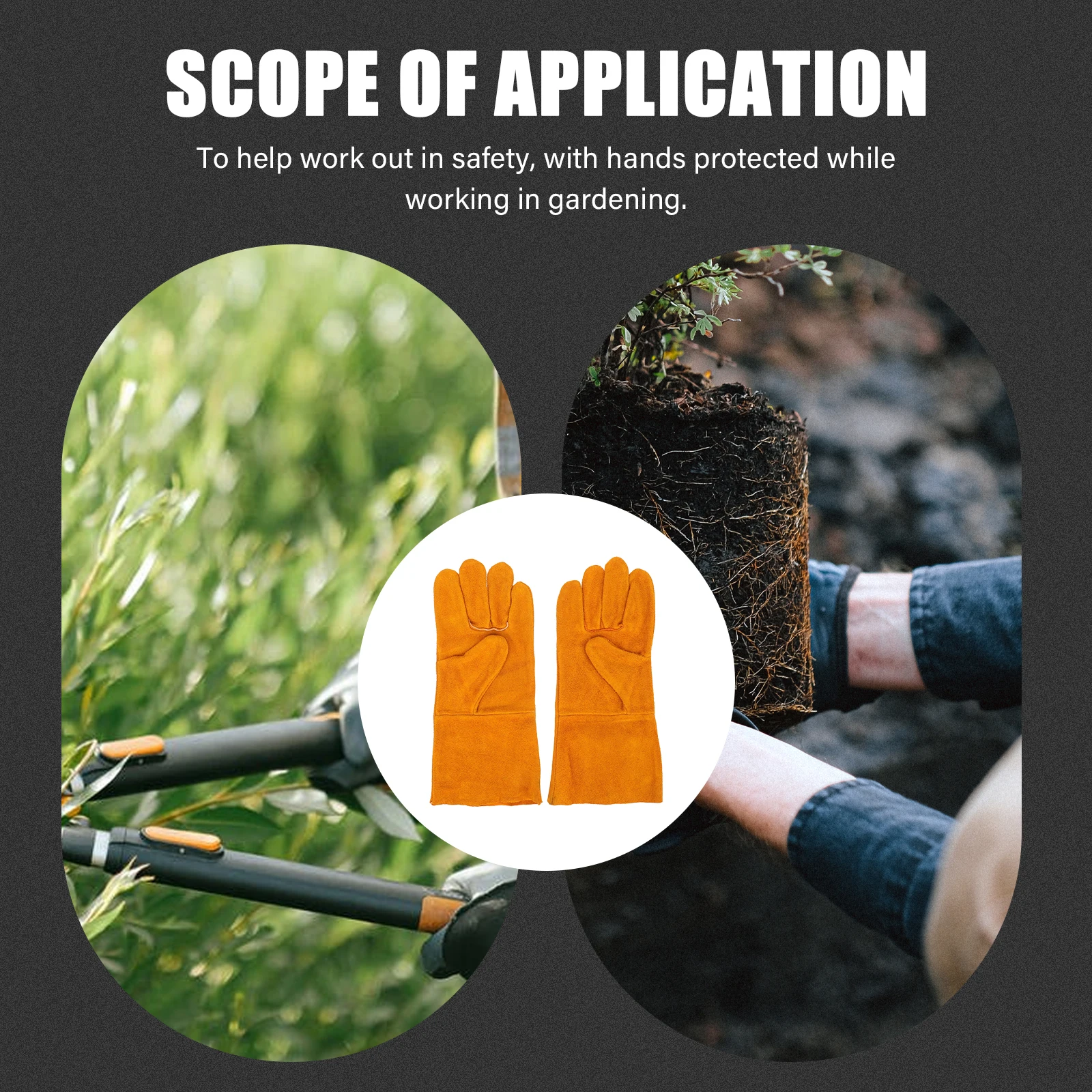 1 زوج دائم ثقب برهان قفازات الحديقة مكافحة ارتداء تنفس لتقليم الورود الصبار هولي البستنة العمل حديقة قفازات العمل #1
