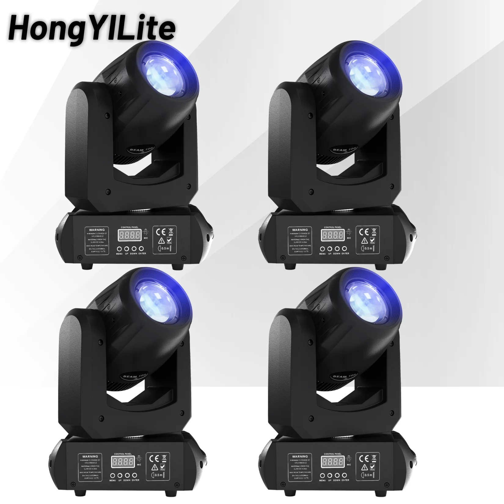 

HongYiLite Lyre Beam 100 Вт Мини-проектор с подвижной головкой, сценический светильник, встряхивание 8 призм, DMX-управление, DJ-оборудование для вечеринки в ночном клубе