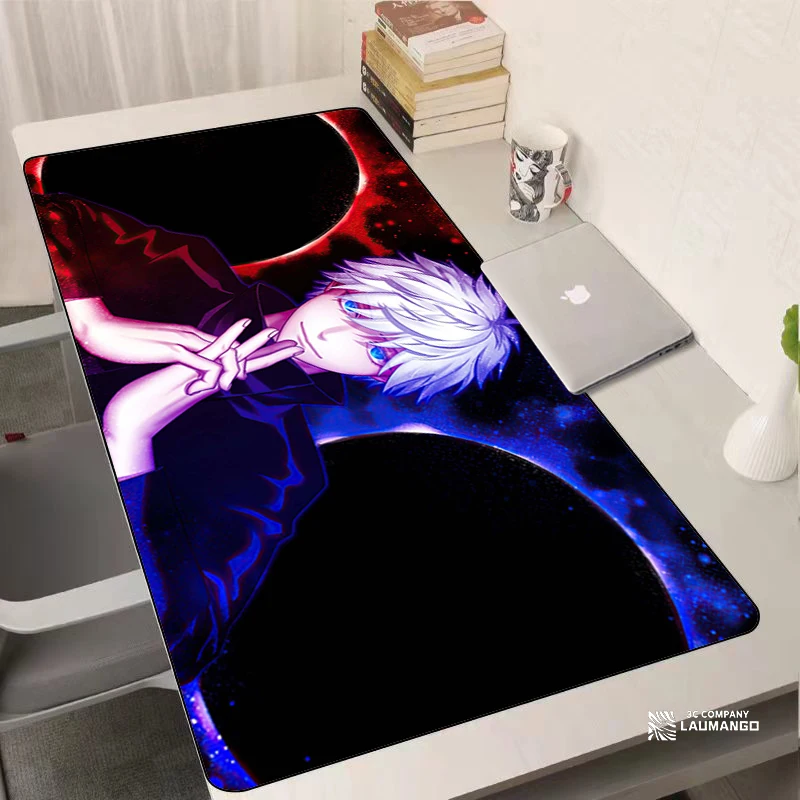 Mouse Pad Anime Jujutsu Kaisen Mousepad Pc Gamer Cabinet Keyboard Desk Mat Mats Gaming Accessories Computer Xxl Large Table Mice