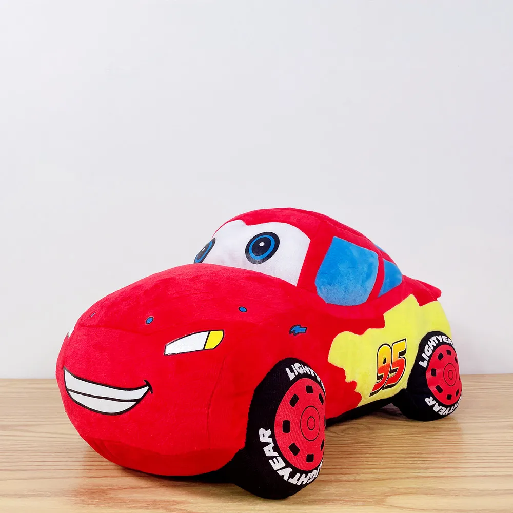 45cm Disney Pixar Cars Lightning Mcqueen Stuffed Plush Toys Creative Car doll Sofa Pillow House Decoration Boy Christmas Gift