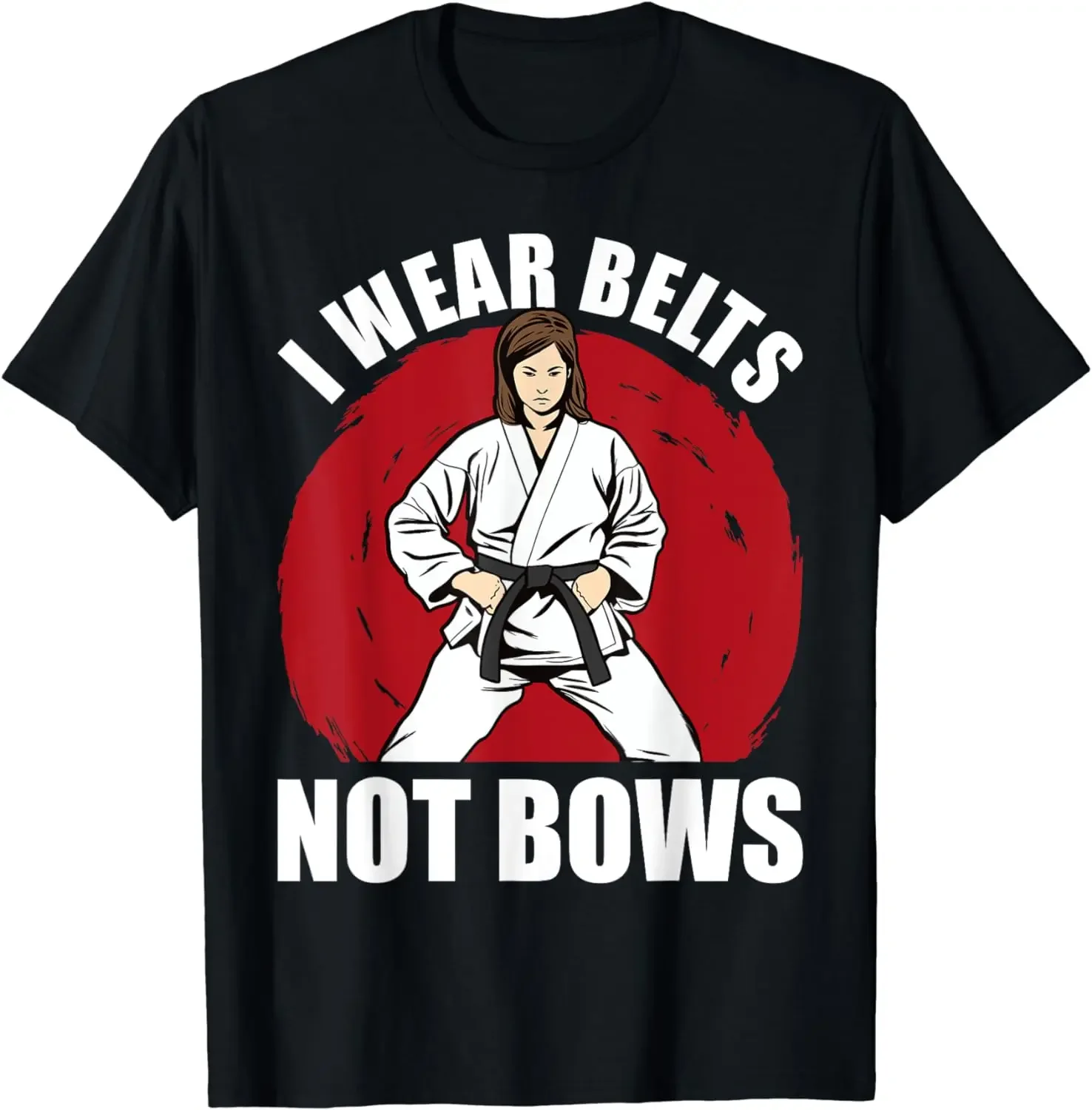 Women Clothing Tops  Korean Ropa De Mujer Judo I Wear Black Belt Martial Arts Graphic T-Shirt  Graphic T Shirts