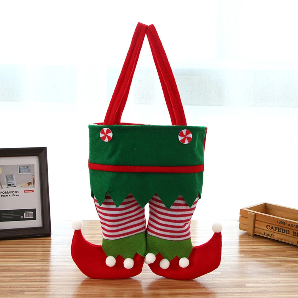 

Christmas Candy Pouch Large Size Red Cartoon Design Gift Bag for Holding Candies Cookies and Christmas Gift Bags