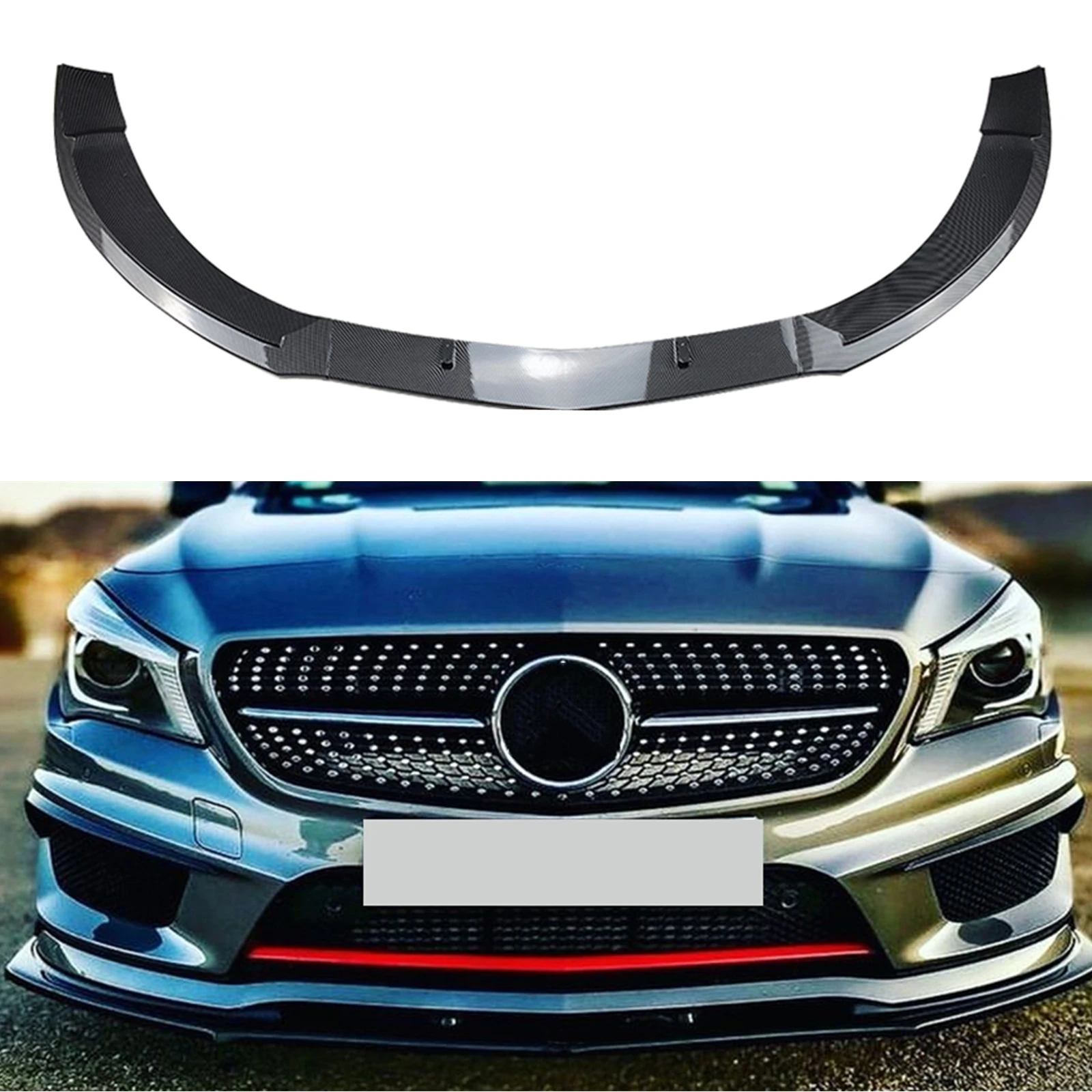 

Front Bumper Splitter Spoiler Lip Lower Kit For Mercedes Benz CLA-Class W117 C117 CLA200 CLA250 CLA260 CLA45 AMG 2013-2015 Sport