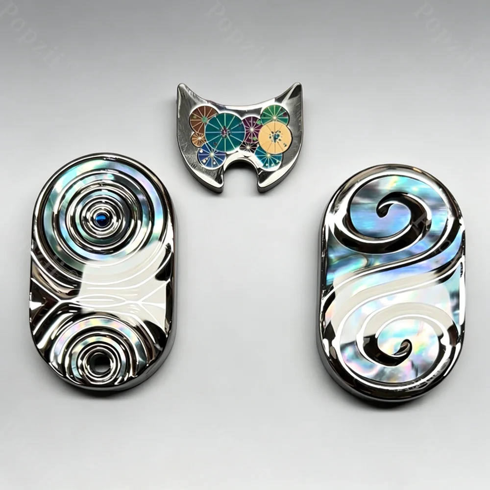 SEKI EDC Rain 2.0 Rotates Left And Right 360° Fidget Slider Stainless Steel DIY Shell Coating Push Slider Stress Relief Toy