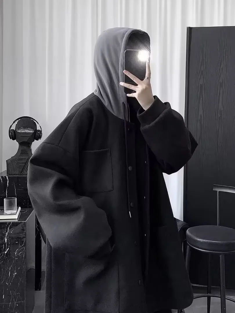 

Wool Blend Wrap Coat Mans Muertos Spiritual Festival Celebration Event Ceremony Occasion Gathering Meeting Assembly Congregation