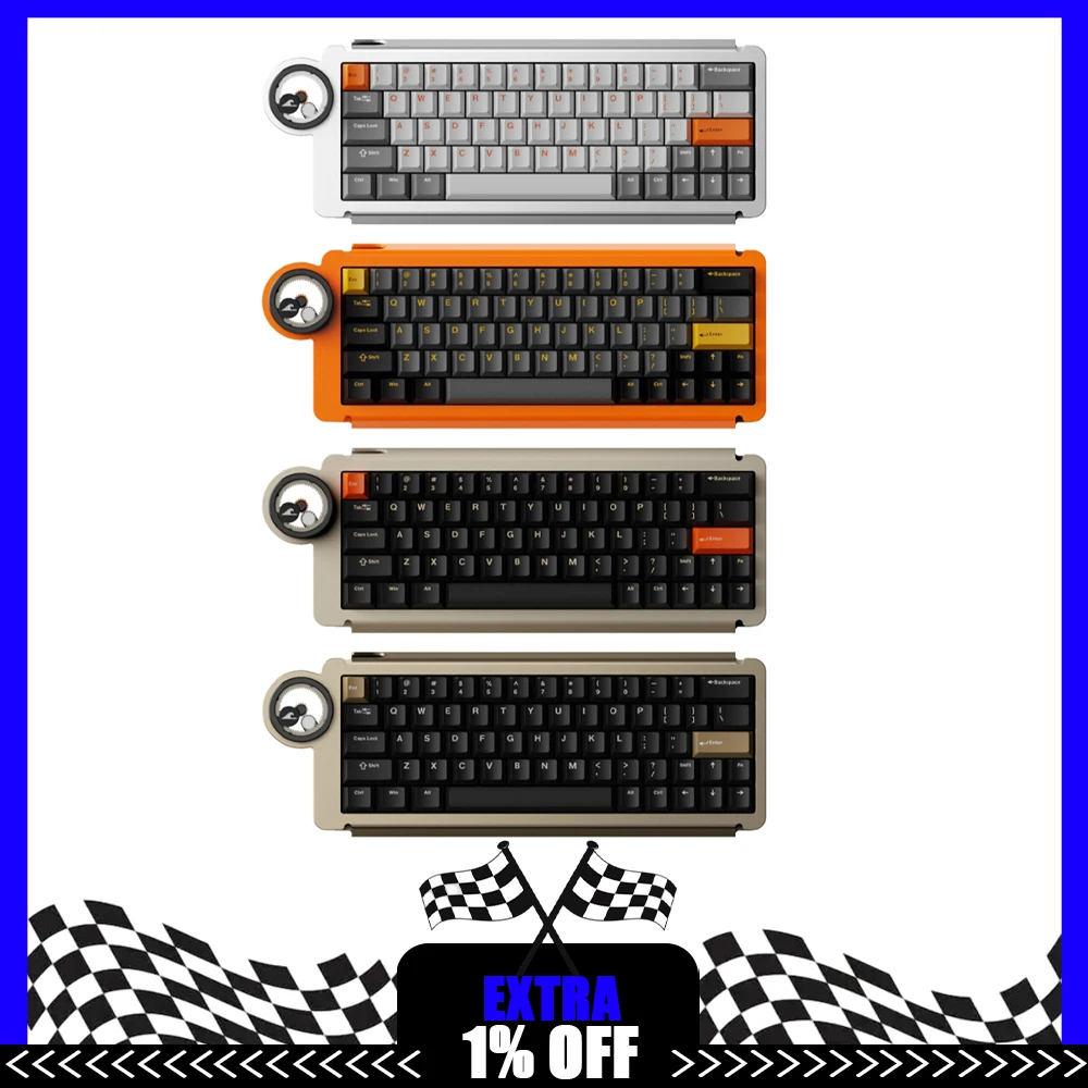 

Angry Miao Dry Studio Ice Ring 63 RT Magnetic Switch Keyboard Wired Mechanical Keyboard 0.01mmRT 8000Hz Gaming Keyboards