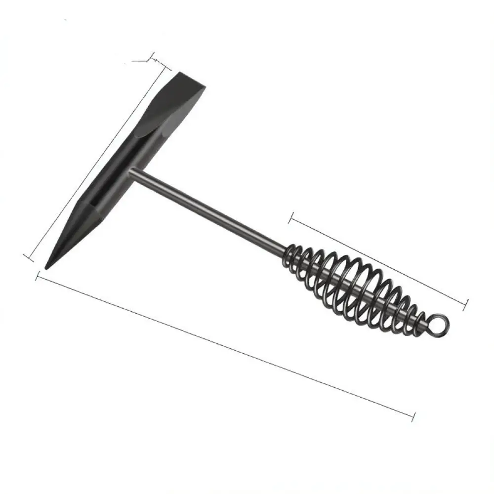 Portable Welding Hammer With Pointed Steel Tip Spring Handle For Metal Fabricators Cleaning Weld Spatter Manual Tool Gear