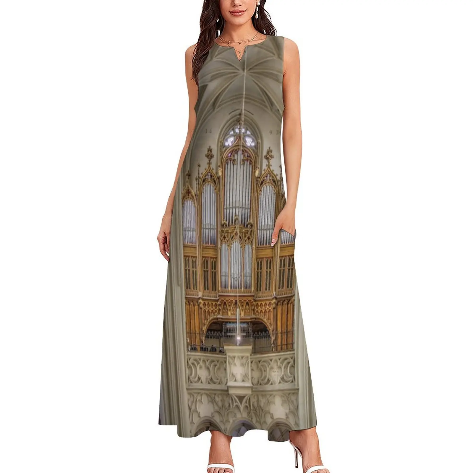 Pipe Organ Maria Am Gestade, 1010 Vienna Austria #2 Long Dress birthday dresses for women Elegant gown