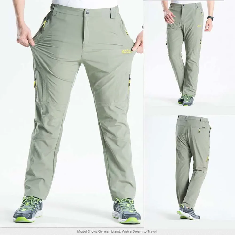 Pantalones Cargo elásticos para hombre, pantalón informal de secado rápido para exteriores, senderismo, Trekking, pantalones deportivos tácticos,