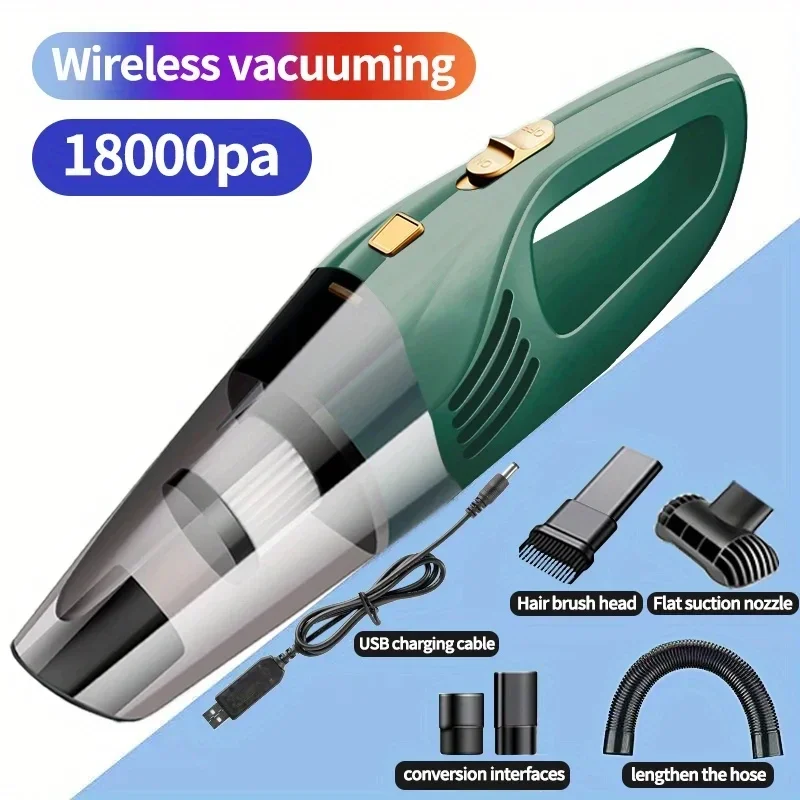 Car Wireless Vacuum Cleaner Powerful High Power High Suction Mini Handheld Car Vacuum Cleaner Household Indoor Small