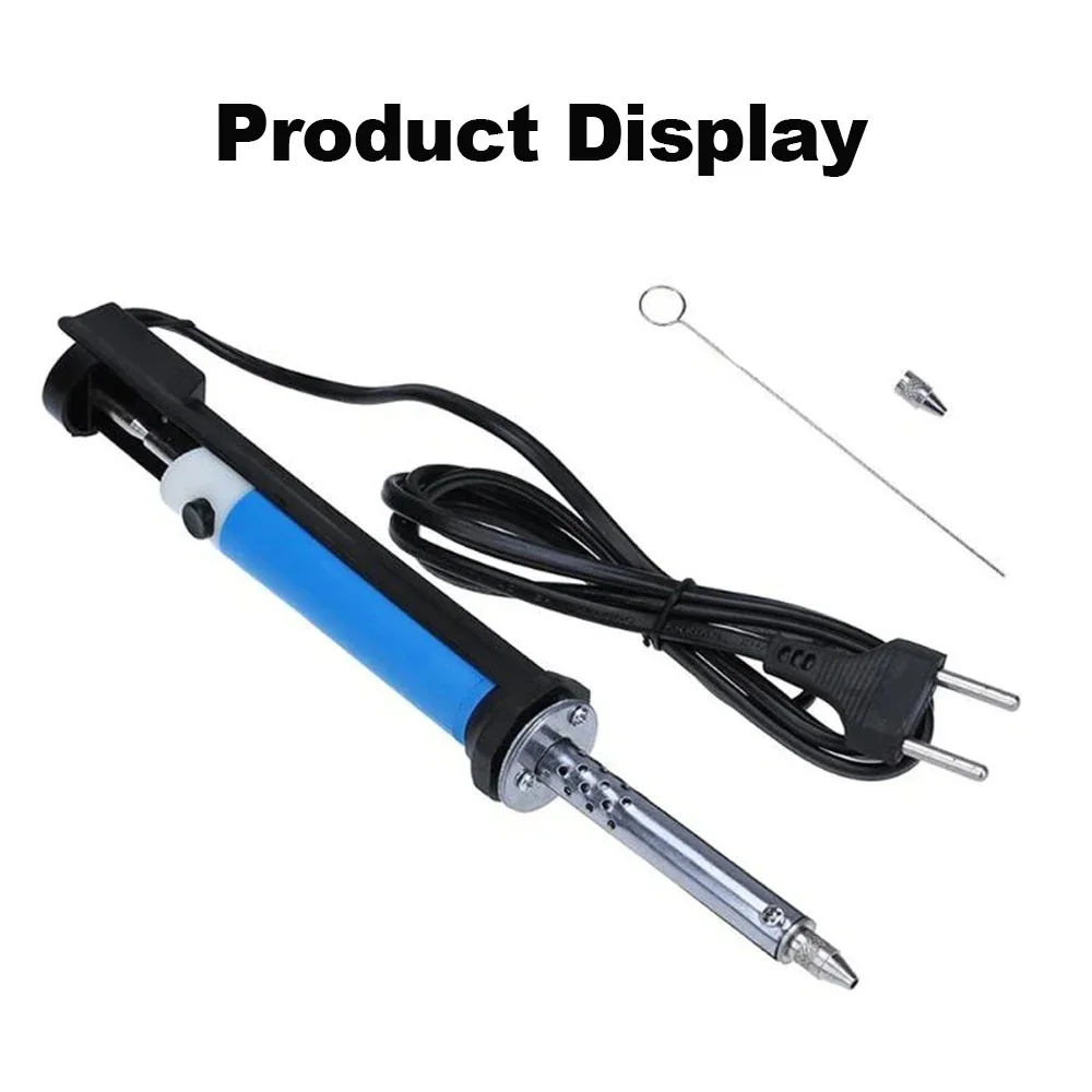 30W 2 In1 Electric Vacuum Desoldering Gun Handheld Electric Tin Suction Sucker Pen with Desoldering Nozzle 110/220VEU/US/UK Plug