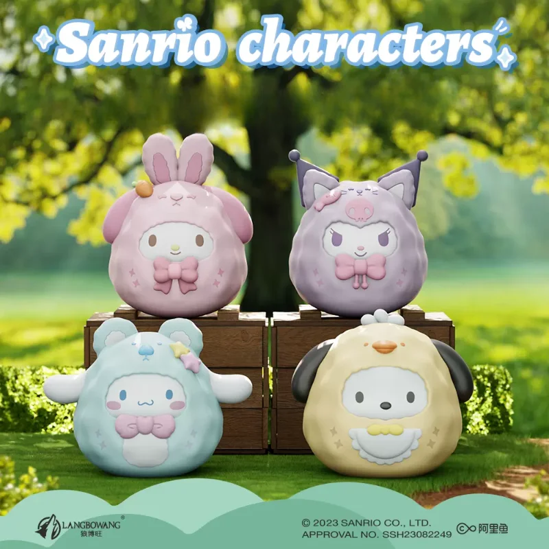 

Miniso Sanrio семья малые животные серия стакан орнамент My Melody Pachacco Kuromi кавайная фигурка детский подарок на день рождения